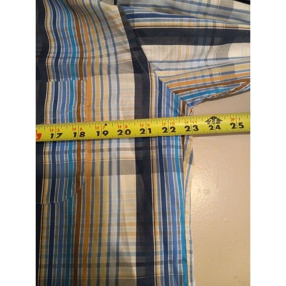 Bullock And Jones Mens Striped Button‎ Down Long Sleeve Shirt Size M - Picture 10 of 11